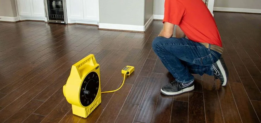 ZIPLEVEL equipment used to measure relative floor elevations