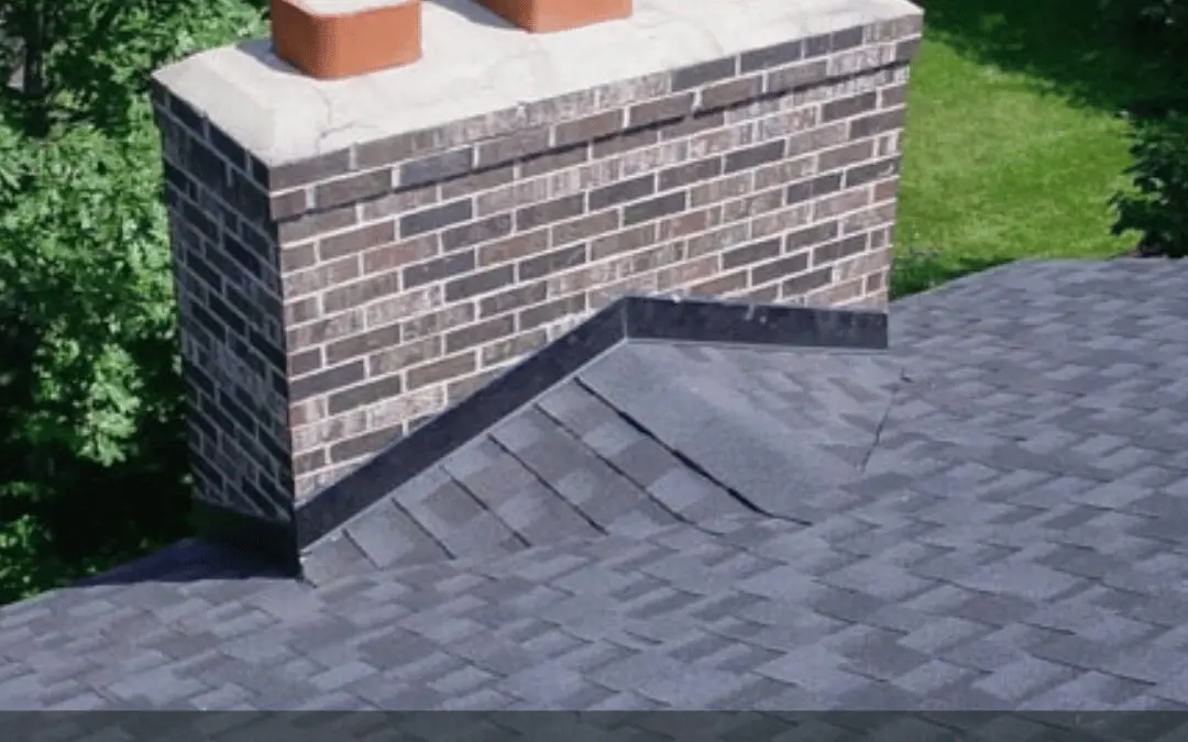 Chimney cricket on Austin, Texas roof