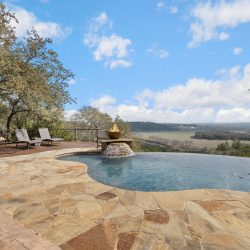 A home pool in the countryside