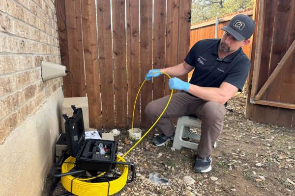 Austin and Cedar Park ewer scope inspection service performed by certified professional inspector Eaton Bates